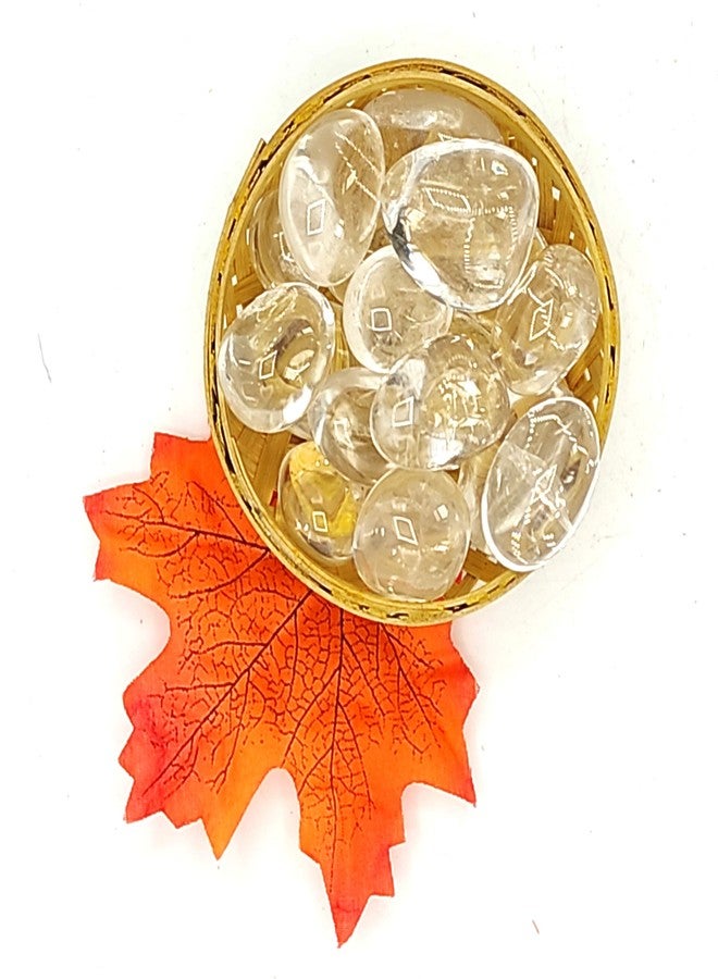 Plus Value أحجار كريستال كوارتز طبيعي شفاف مصقولة من بلس فاليو، درجة AAA+، لجلب الثروة والازدهار - 200 غرام في سلة - Image 4